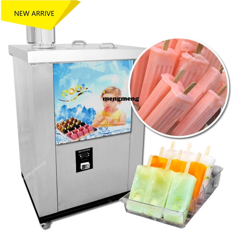 Food Snacks To Make - Commerciële roestvrijstalen ijslollymachine met luchtkoeling, kleine