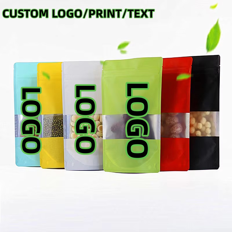 Xmas Food Snacks - 100 STUKS Folie Venster Ziplock Zakken