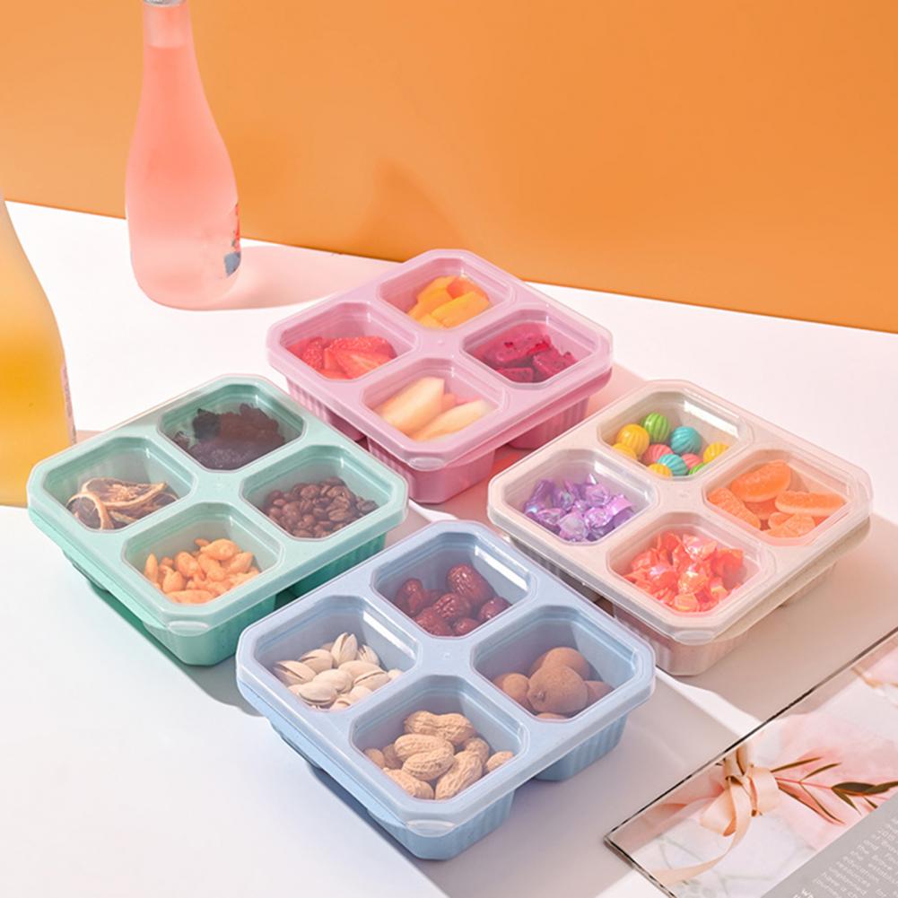 Food Prep Snacks - Snackdoos met 4 compartimenten, 4-pack snackdozen