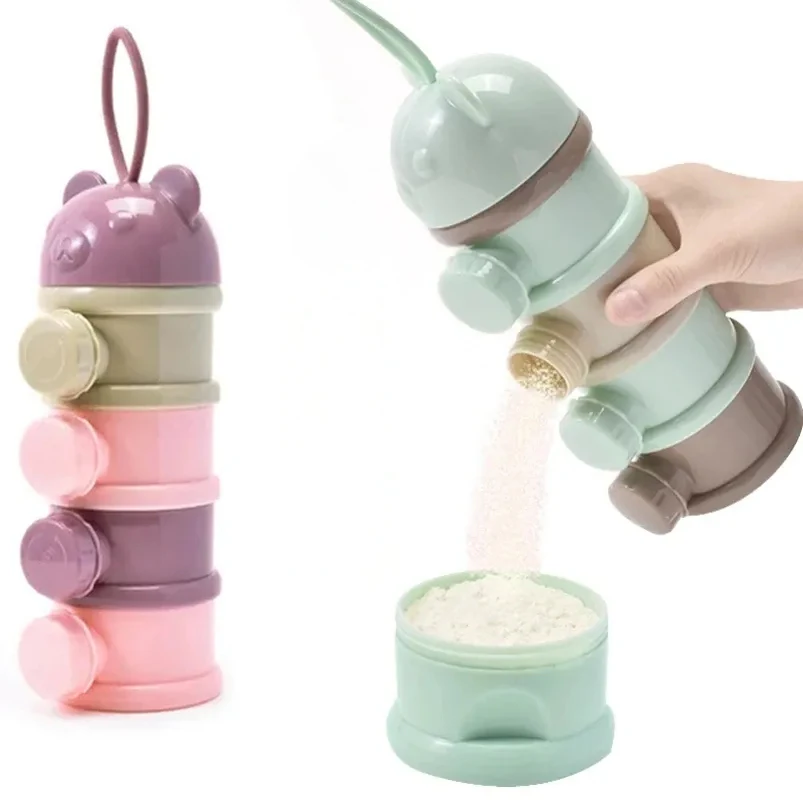 Food Snacks For 1 Year Old - 4 Laag Beer Stijl Draagbare Melkpoeder
