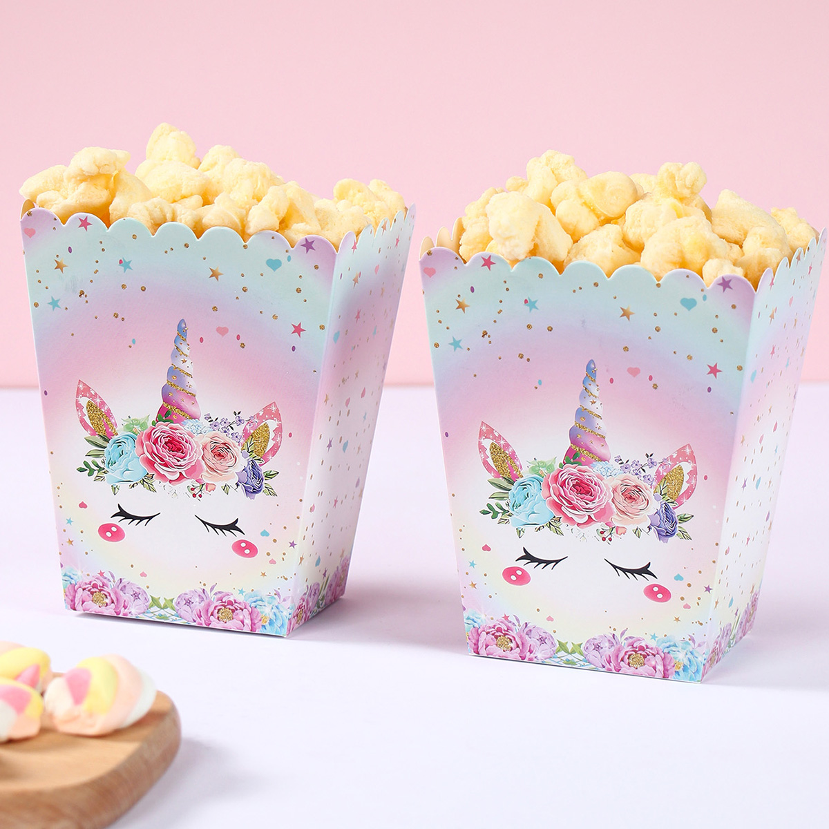 Food Snacks For Kids Party - 8 Stuks Papier Snoep Kartons Popcorn