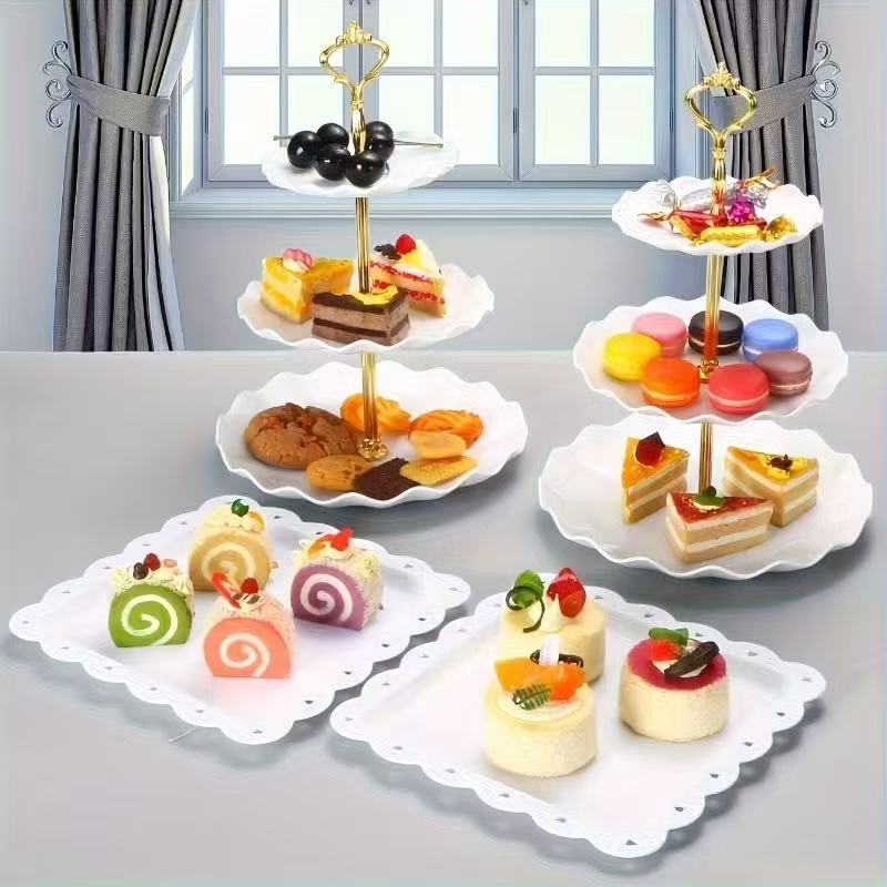 Food Snacks For 1 Year Old - 1/3/4/5PCS decoratieve dienbladen set - taart/snack/fruitborden