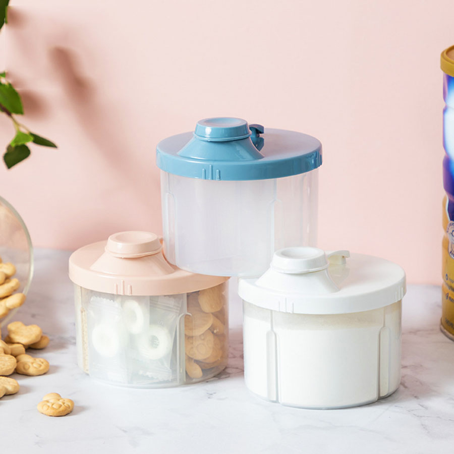 Food Snacks For 1 Year Old - 4-compartimenten babyvoeding opbergdoos pasgeboren melkpoeder pasgeboren
