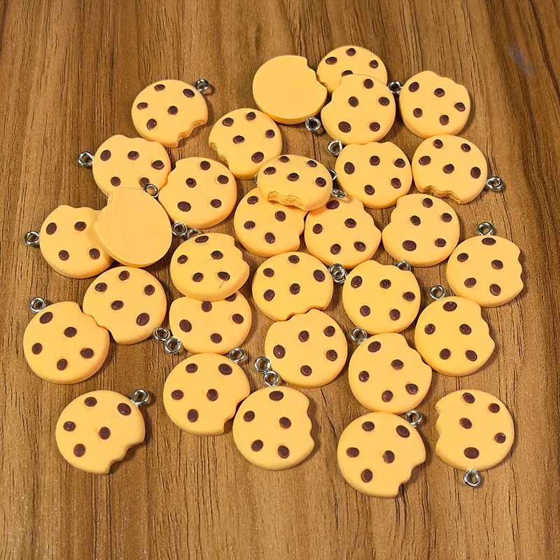 Food Snacks To Make - 10 stuks schattige gebroken koekjes hars