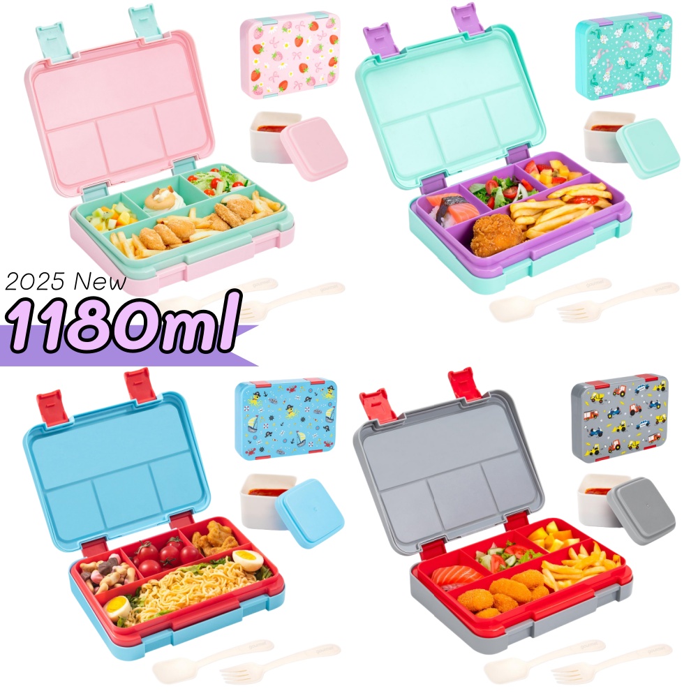 Food Prep Snacks - 40oz Cartoon Patroon Bento Lunchbox Set