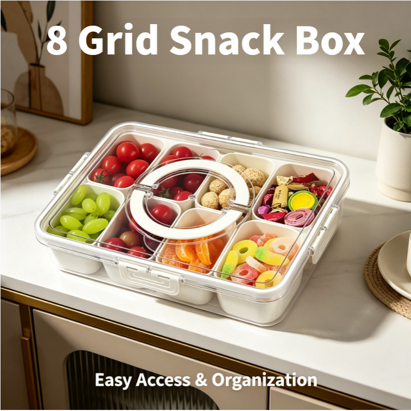 8-delige snackbox met deksel,  - Food Snacks Wholesale recensie en prijs
