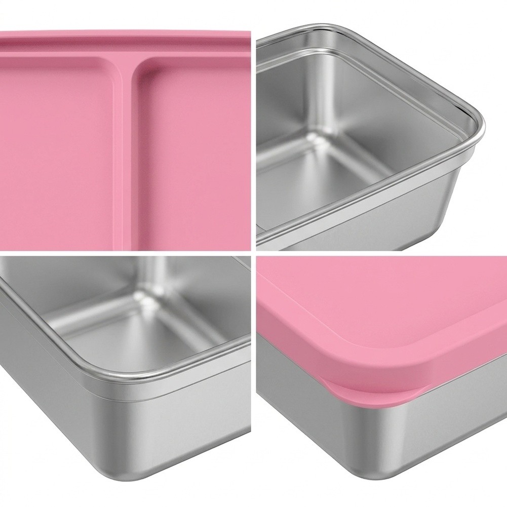 RVS kinderlunchbox met 2 compa - Food Snacks For Toddlers recensie en prijs