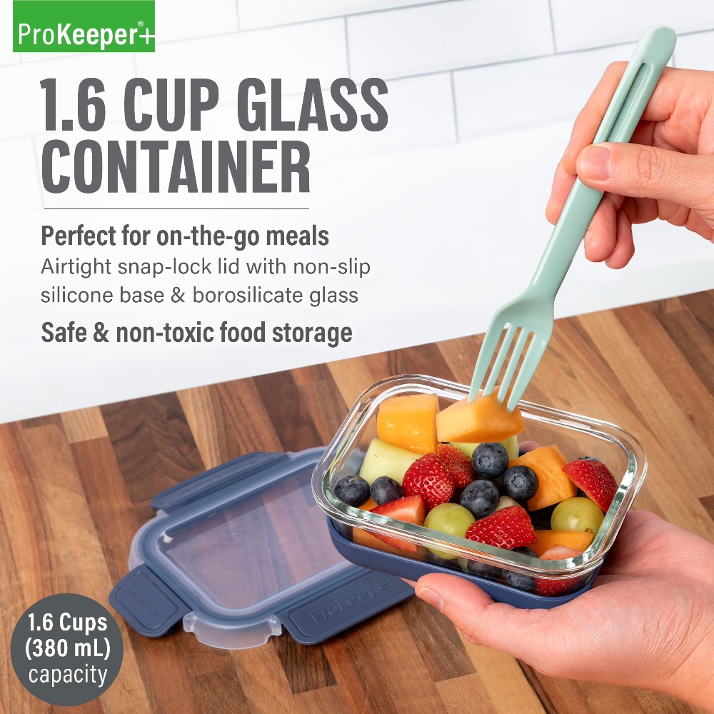 2-pack glazen voedselbewaarcon - Food Prep Snacks recensie en prijs