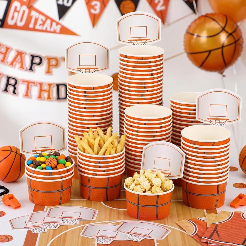 6 stuks basketbal snackkommen, - Food Snacks For Kids Party recensie en prijs