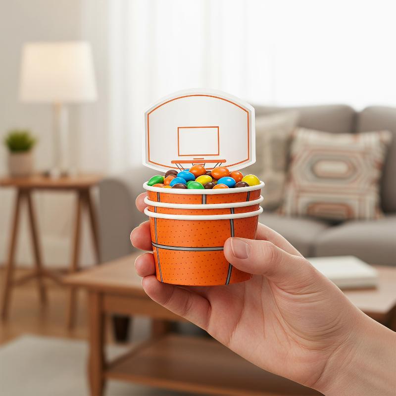 6 stuks basketbal snackkommen, - Food Snacks For Kids Party recensie en prijs