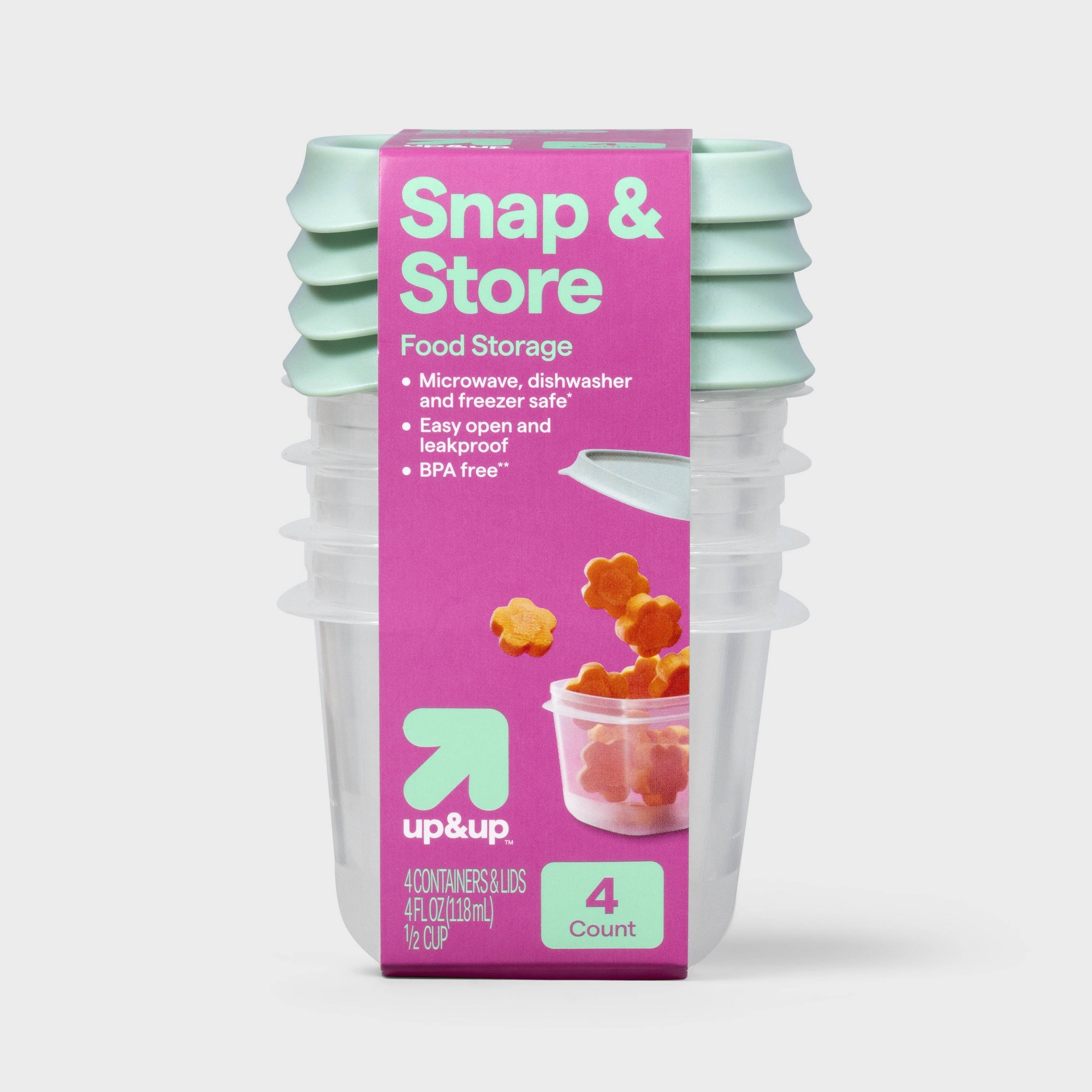 4-delige mini vierkante halve  - Food Prep Snacks recensie en prijs