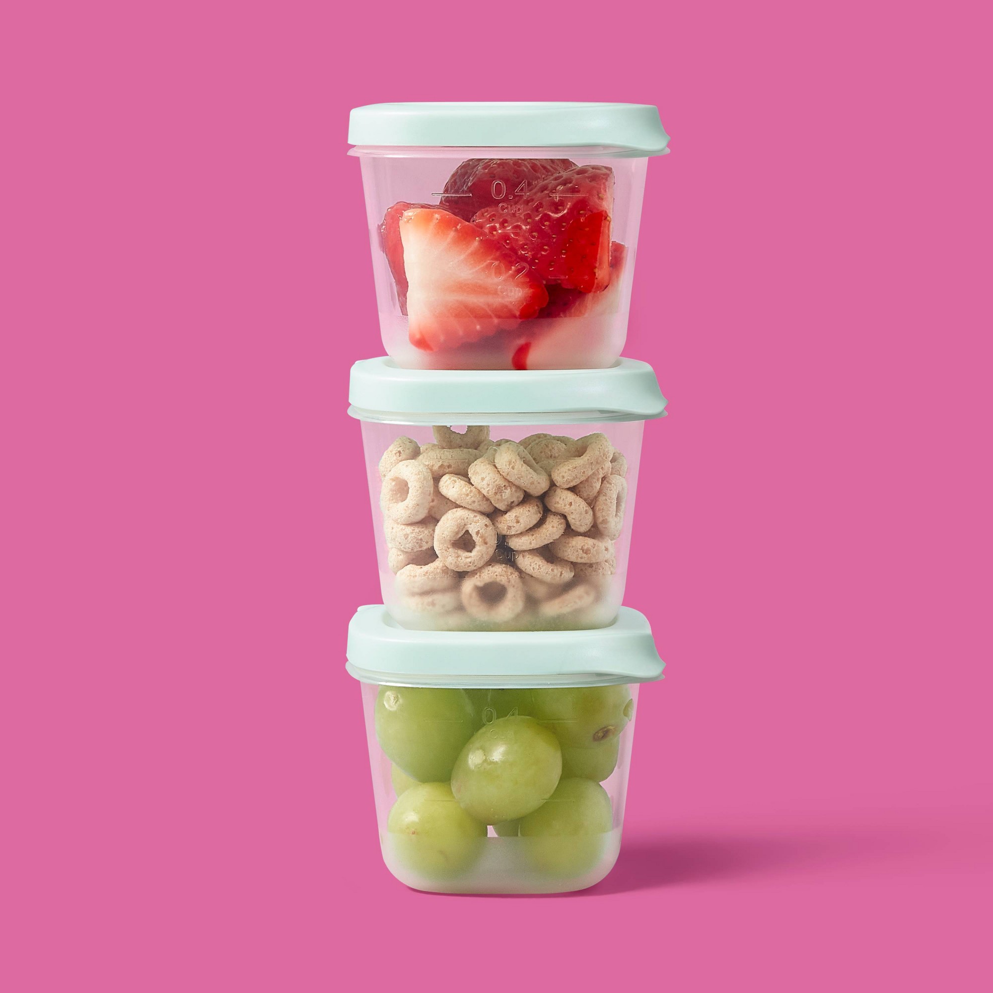 4-delige mini vierkante halve  - Food Prep Snacks recensie en prijs