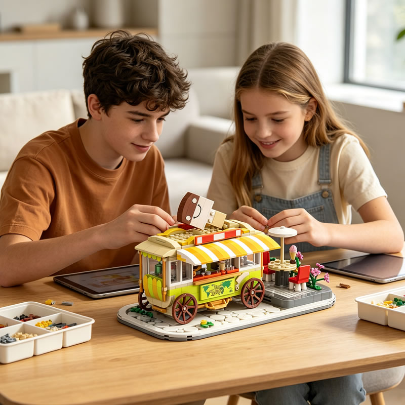 Retro Dessert Food Cart Modula - Xmas Food Snacks recensie en prijs