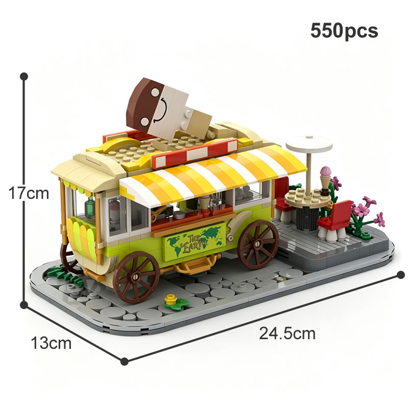 Retro Dessert Food Cart Modula - Xmas Food Snacks recensie en prijs