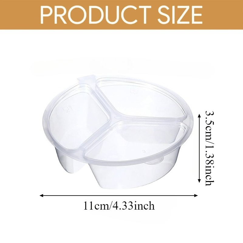 5-20 Stuks 3-Compartment Snack - Food Prep Snacks recensie en prijs