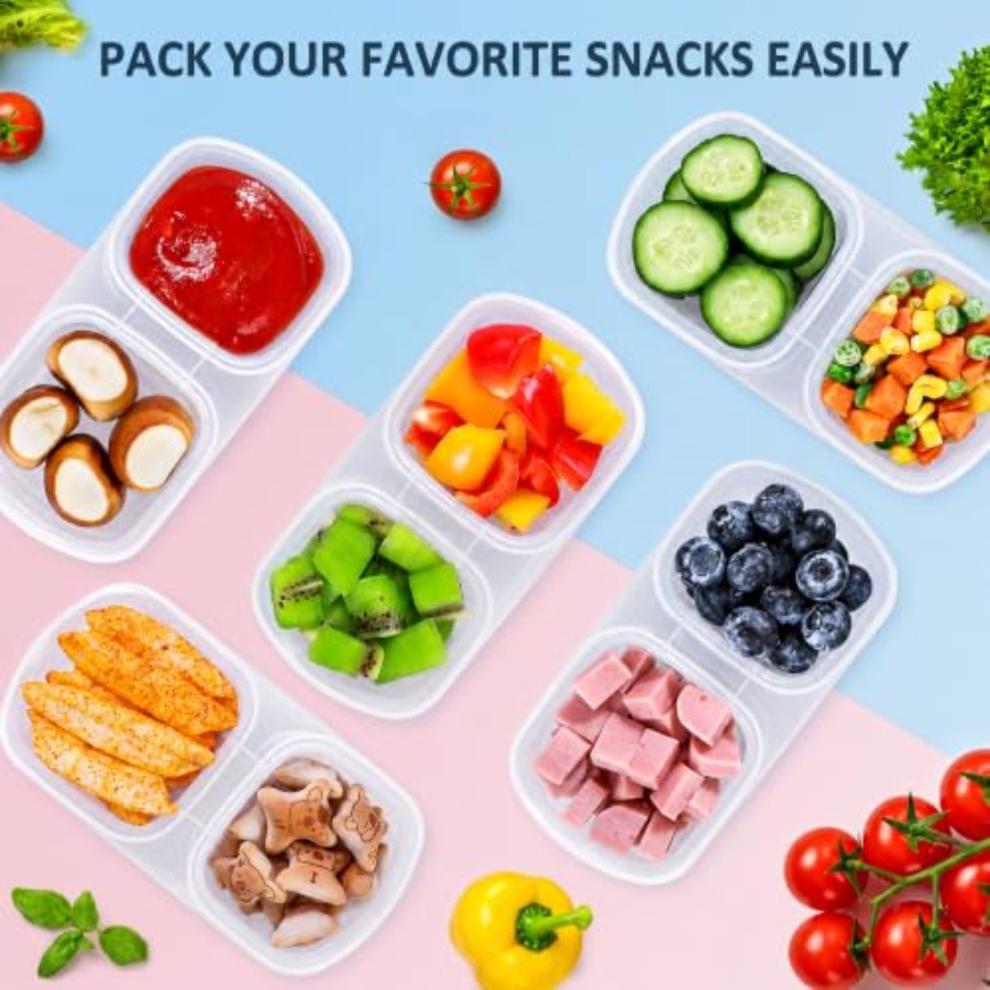 5-pack herbruikbare snackconta - Food Prep Snacks recensie en prijs