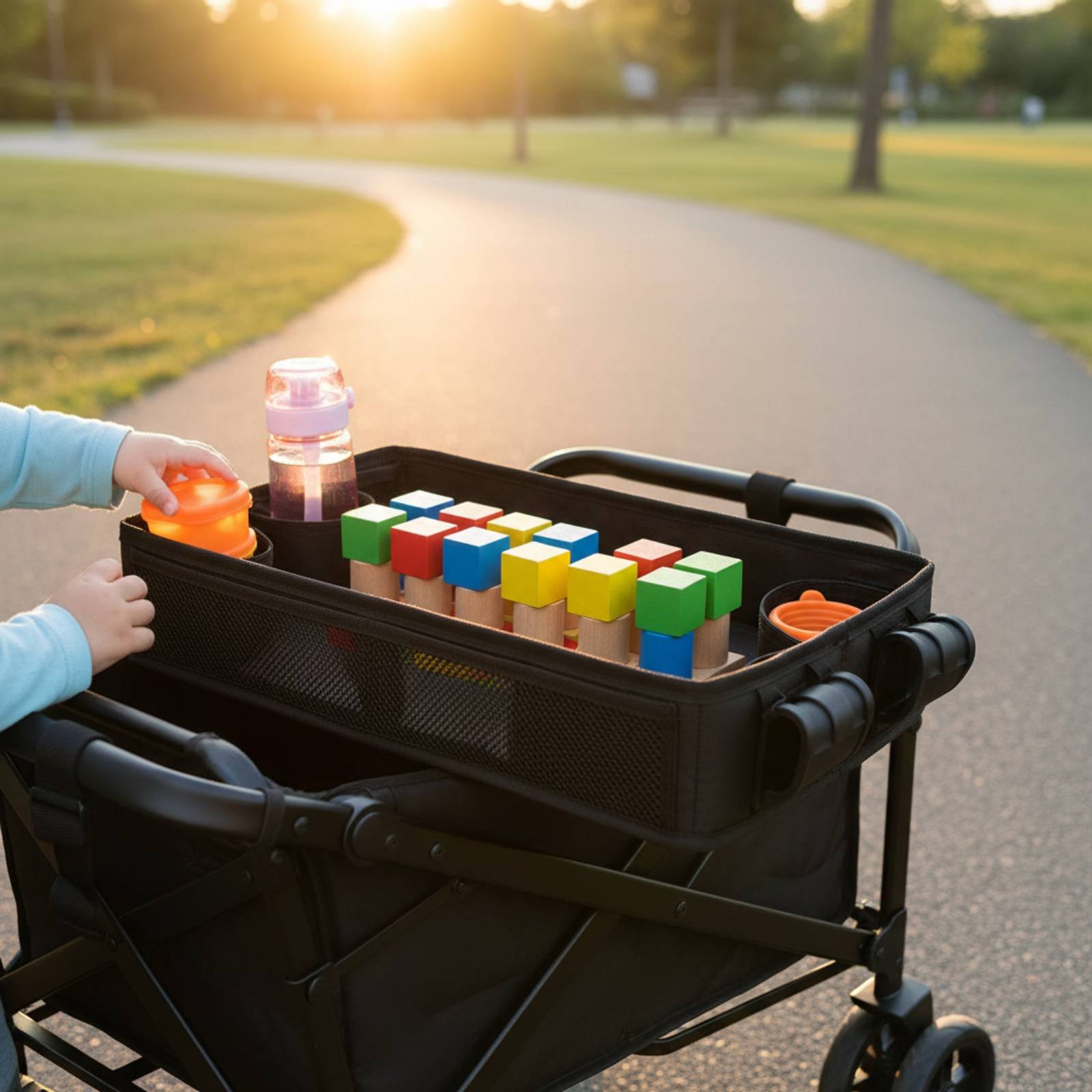 Wagon Tray Mesh Pocket Kinderw - Food Snacks For Toddlers recensie en prijs