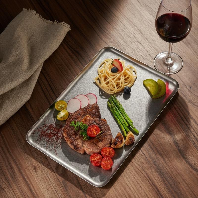 RVS vierkante snackbord retro  - Food Snacks Wholesale recensie en prijs