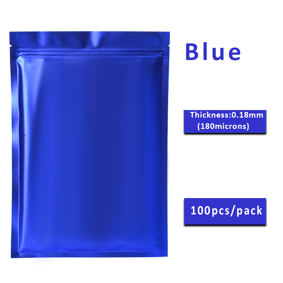 100 stuks matte blauwe folieza - Food With Snacks recensie en prijs