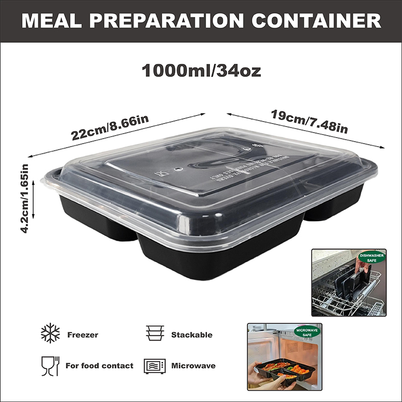 3-delige 34 Oz/1000 ml, 12/35  - Food Snacks Wholesale recensie en prijs